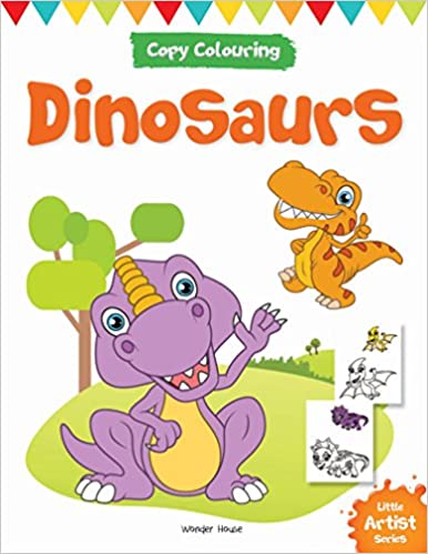 Wonder house Copy Colouring Dinosaurs